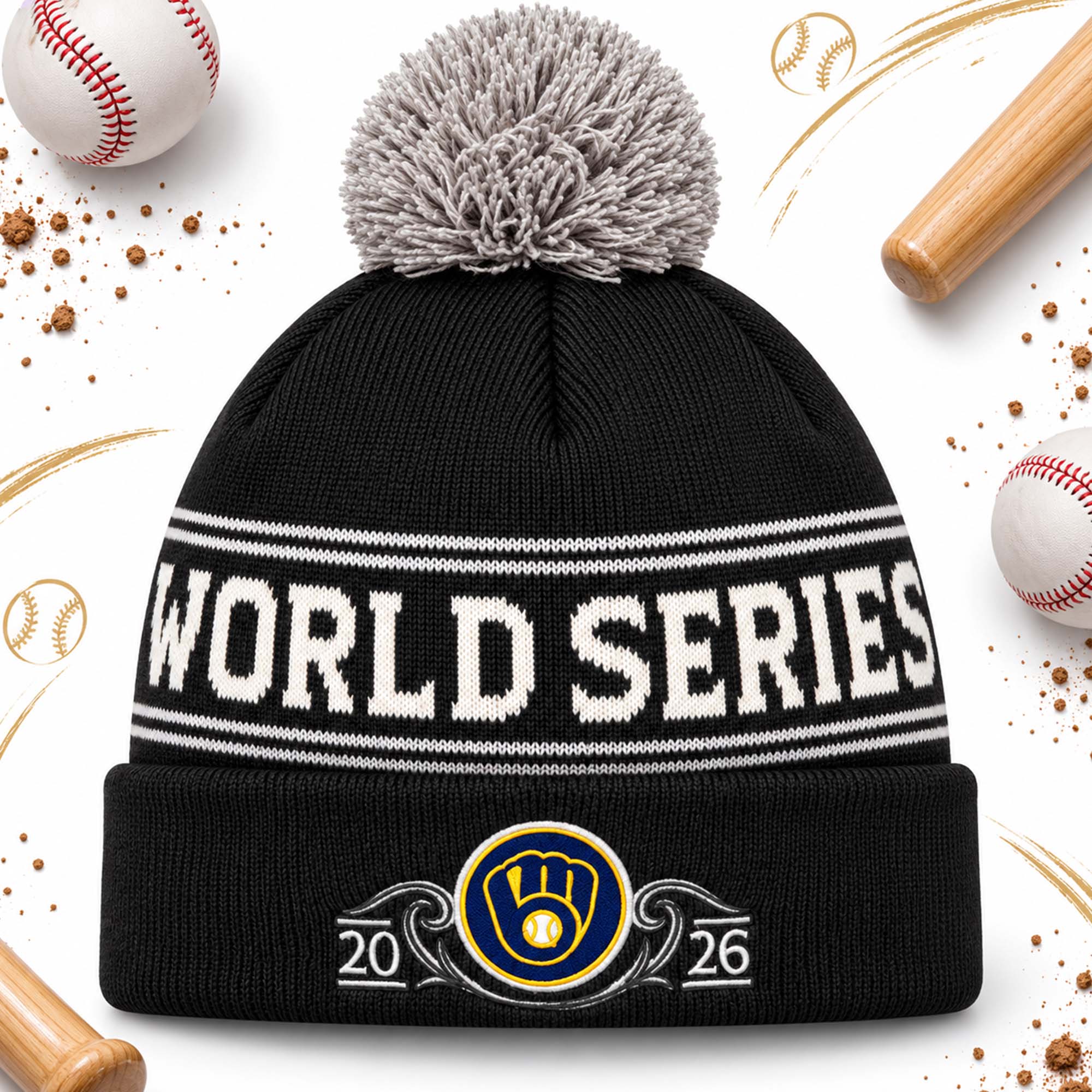 Brewers 2026 World Series Champions Locker Room Knit Hat 5 Brewers 2026 World Series Champions Locker Room Knit Hat