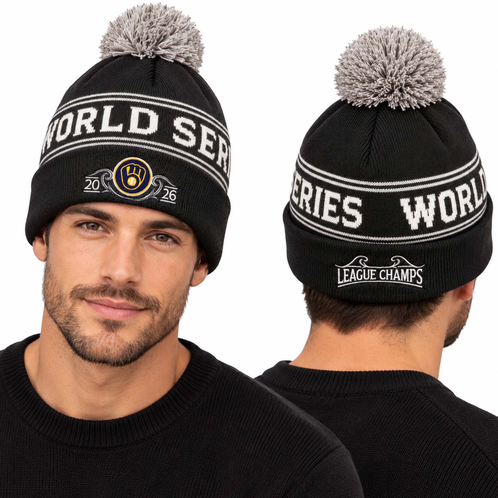 Brewers 2026 World Series Champions Locker Room Knit Hat 3 Brewers 2026 World Series Champions Locker Room Knit Hat6
